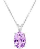 Amethyst Pendant Necklace (5-1/5 Ct. T.w.) In Sterling Silver