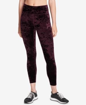 Calvin Klein Performance Crushed Velvet Cropped Leggings