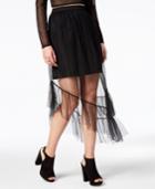 Glam By Glamorous Asymmetrical Illusion Skirt, Created For Macy's