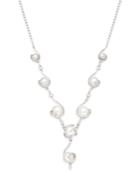 Cultured Freshwater Pearl Y-necklace (6 To 10-1/2mm) In Sterling Silver