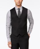 Tommy Hilfiger Black Solid Slim-fit Vest
