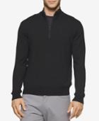 Calvin Klein Men's Merino Wool Quarter-zip Sweater