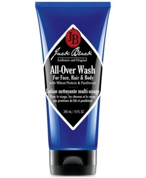 Jack Black All-over Wash For Face, Hair, And Body With Wheat Protein & Panthenol, 10 Oz