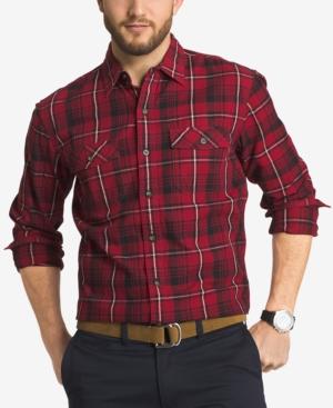 G.h. Bass & Co. Men's Hawk Mountain Twill Plaid Long-sleeve Shirt