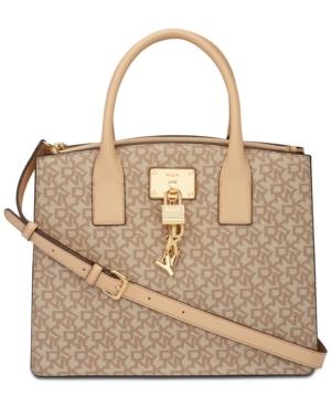 Dkny Elissa Signature Medium Satchel, Created For Macy's