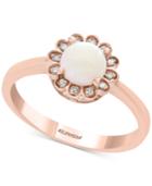 Effy Opal (1/2 Ct. T.w.) & Diamond Accent Ring In 14k Rose Gold