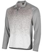 Greg Norman For Tasso Elba Men's Heathered Ombre Quarter-zip Sweater, Created For Macy's