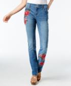 Inc International Concepts Embroidered Boyfriend Jeans, Created For Macy's