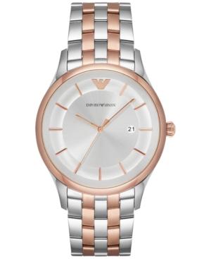 Emporio Armani Men's Lambda Two-tone Stainless Steel Bracelet Watch 43mm Ar11044