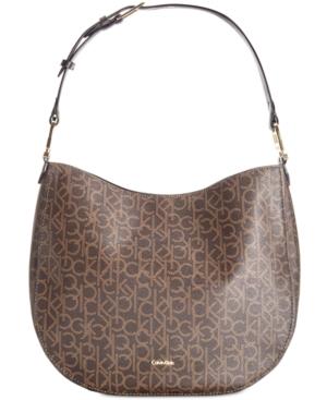 Calvin Klein Erica Large Monogram Hobo
