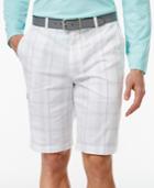 Greg Norman For Tasso Elba Men's Tech Performance Golf Plaid Shorts, Only At Macy's