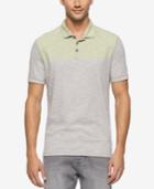 Calvin Klein Jeans Men's End On End Colorblocked Slub Polo Shirt