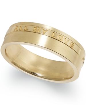 All My Love 6mm Wedding Band In 18k Gold