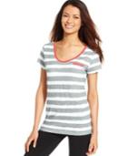 Style & Co. Sport Short-sleeve Striped Tee