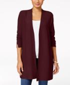Charter Club Ribbed Duster Cardigan, Created For Macy's