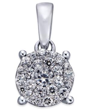 Diamond Unity Pendant Necklace (1/4 Ct. T.w.) In 14k White Gold