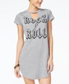 Ultra Flirt Juniors' Cutout Graphic T-shirt Dress