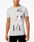 Hugo Boss Green Men's Abstract Graphic-print Logo T-shirt