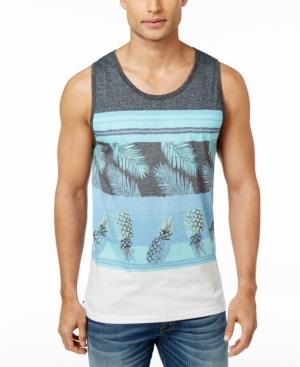 Univibe Men's Suarex Colorblocked Graphic-print Cotton Tank