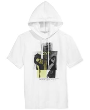 Calvin Klein Jeans Men's Graphic-print Short-sleeve Hoodie