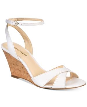 Nine West Kami Two-piece Wedge Sandals Women's Shoes