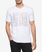 Calvin Klein Jeans Men's Tiny Calvin's V Neck Graphic T-shirt Only At Macy's