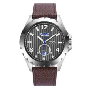 Men's Esq0070 Stainless Steel Watch, Grey Dial, Day And Date Windows