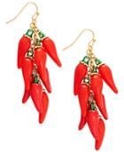 Kate Spade New York Gold-tone Chili Pepper Drop Earrings