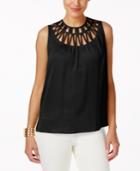Thalia Sodi Lattice-trim Tank Top, Created For Macy's