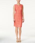 Jm Collection Lace Keyhole Dress, Created For Macy's