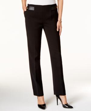 Tahari Asl Ponte Straight-leg Pants