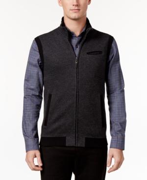 Tasso Elba Men's Full-zip Mock-collar Vest, Only At Macy's