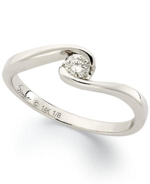 Sirena Diamond Engagement Ring In 14k White Gold (1/8 Ct. T.w.)