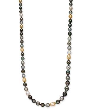 Cultured Tahitian, Cultured Golden South Sea, & Cultured White South Sea Pearl (8-11mm) Strand 36 Statement Necklace