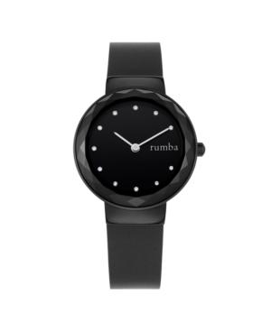 Rumbatime Santa Monica Leather Women's Watch Black