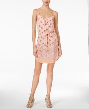 Sanctuary Printed Drawstring-waist Dress