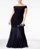 Xscape Plus Size Off-the-shoulder Mermaid Gown