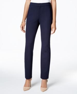 Charter Club Ponte Front-seam Slim-leg Pants, Only At Macy's