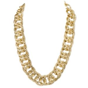 2028 Gold-tone Link Collar Necklace 16 Adjustable