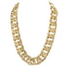 2028 Gold-tone Link Collar Necklace 16 Adjustable