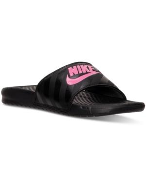 Nike Women's Benassi Jdi Swoosh Slide Sandals From Finish Line