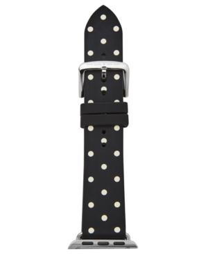 Kate Spade New York Black & White Dot Silicone Apple Watch Strap