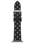 Kate Spade New York Black & White Dot Silicone Apple Watch Strap