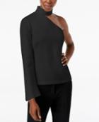 Rachel Zoe One-shoulder Choker-neck Top
