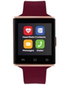 Itouch Unisex Air 2 Merlot Silicone Strap Bluetooth Smart Watch 41mm