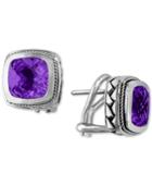Balissima By Effy Amethyst Earrings (4-1/10 Ct. T.w.) In 18k Gold And Sterling Silver