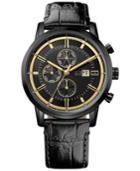 Tommy Hilfiger Men's Cool Sport Black Leather Strap Watch 44mm 1791245