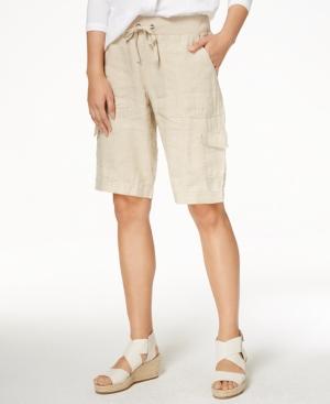Eileen Fisher Drawstring Cargo Shorts