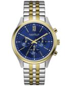 Caravelle New York By Bulova Men's Chronograph Two-tone Stainless Steel Bracelet Watch 41mm 45a131