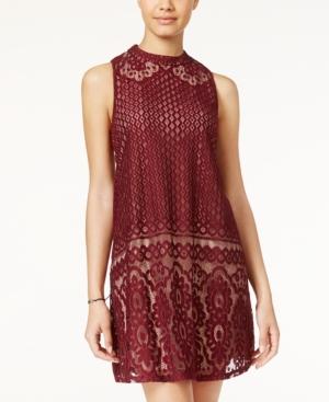 American Rag Lace Mock-neck Shift Dress, Only At Macy's